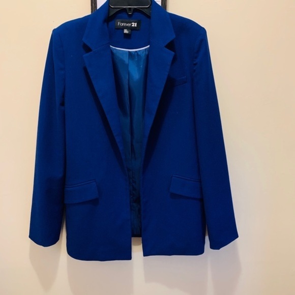 COPY - Forever21 Nice Blazer blue color for office - Picture 2 of 5